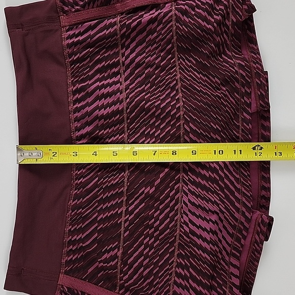Lululemon Pace Rival Skirt II Shifted Horizon Red Grape Black Bordeaux Sz 6 Reg - Picture 15 of 15